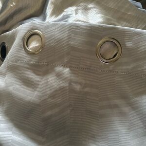 Elegant Gray Grommet Curtains